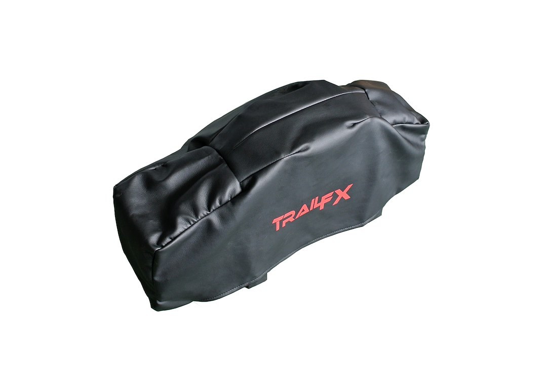 TrailFX Winch Cover, Tfx Winch Accessories, For Trail Fx Winches W08B/ W10B/ W12B, Orange with Trail Fx Logo – WA016