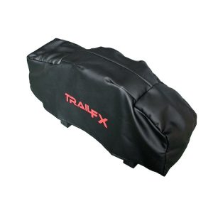 TrailFX Winch Cover, Tfx Winch Accessories, For Trail Fx Winches W08B/ W10B/ W12B, Orange with Trail Fx Logo – WA016