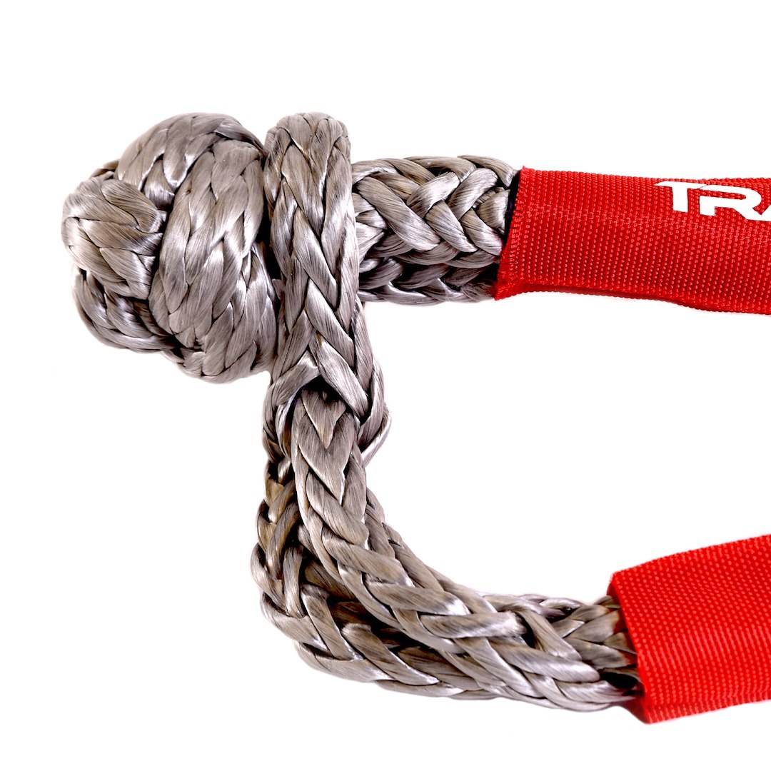 TrailFX Shackle Rope, Tfx Winch Accessories, 7/16 Inch Hmpe Synthetic Rope, 30,000 Pound Break Strength/ 7,500 Pound Working Load Limit, Red – WA046