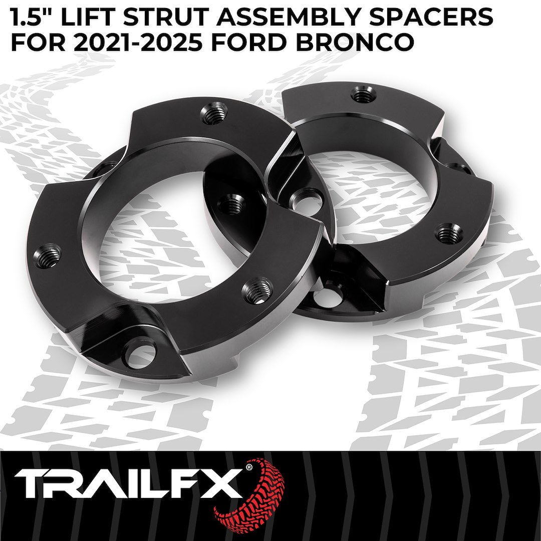 Suspens Pro Leveling Kit Suspension, Tfx Leveling Kits, 1-1/2 Inch Lift, Strut Assembly Spacers, Billet Aluminum – F15LL3