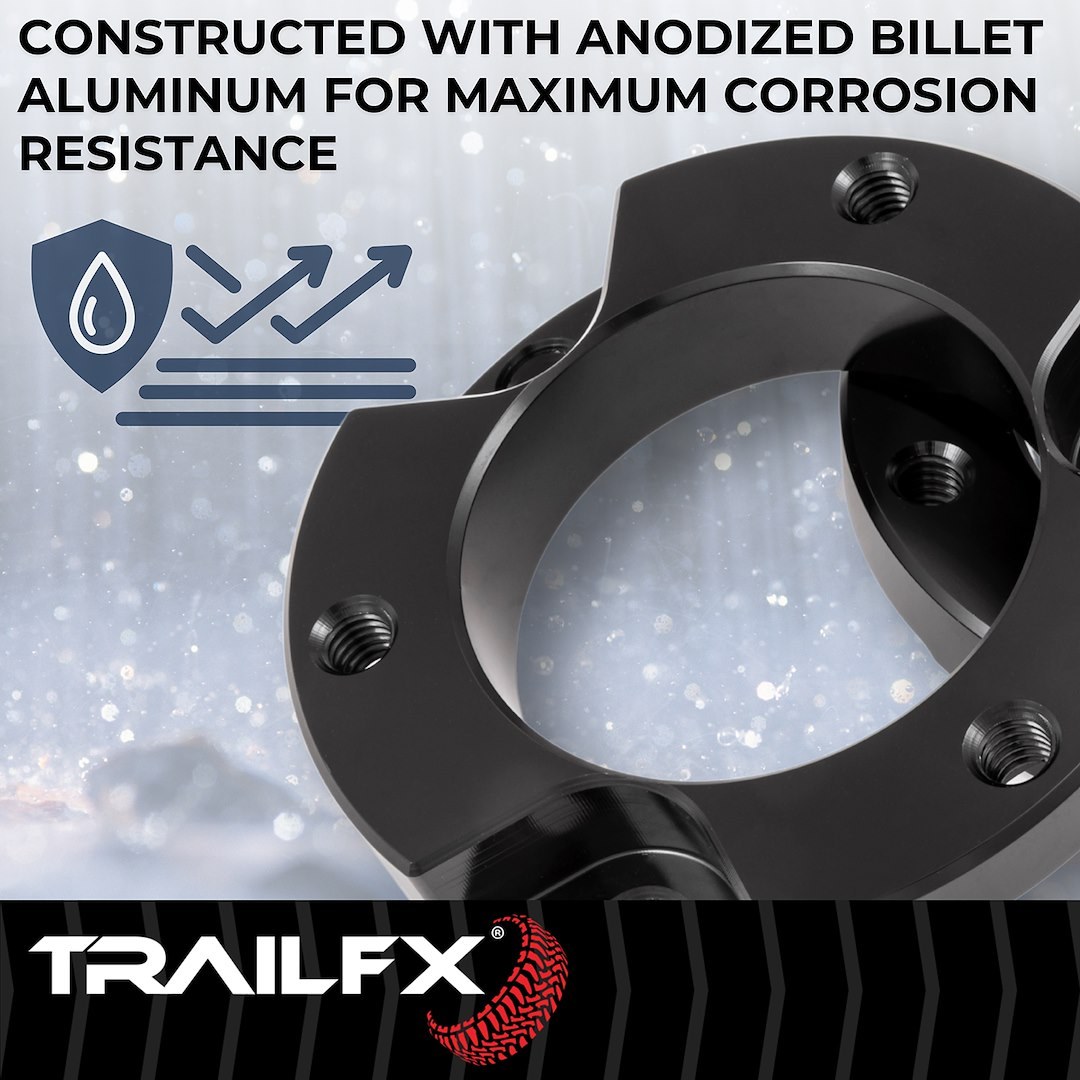 Suspens Pro Leveling Kit Suspension, Tfx Leveling Kits, 1-1/2 Inch Lift, Strut Assembly Spacers, Billet Aluminum – F15LL3
