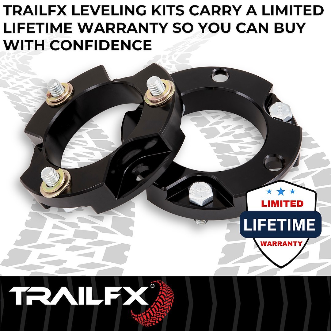 Suspens Pro Leveling Kit Suspension, Tfx Leveling Kits, 1-1/2 Inch Lift, Strut Assembly Spacers, Billet Aluminum – F15LL3