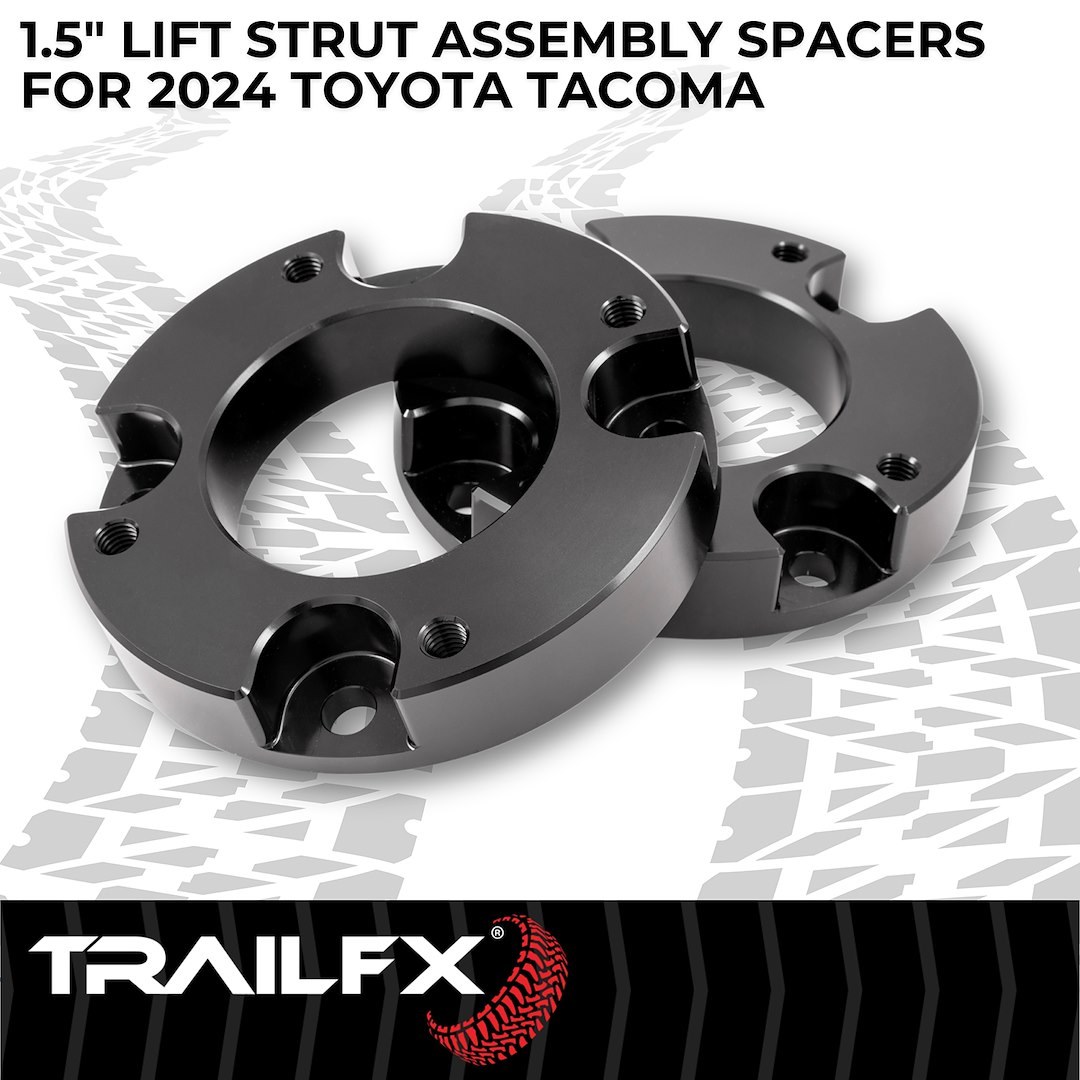 Suspens Pro Leveling Kit Suspension, Tfx Leveling Kits, 1-1/2 Inch Lift, Strut Assembly Spacers, Billet Aluminum – T15LL2