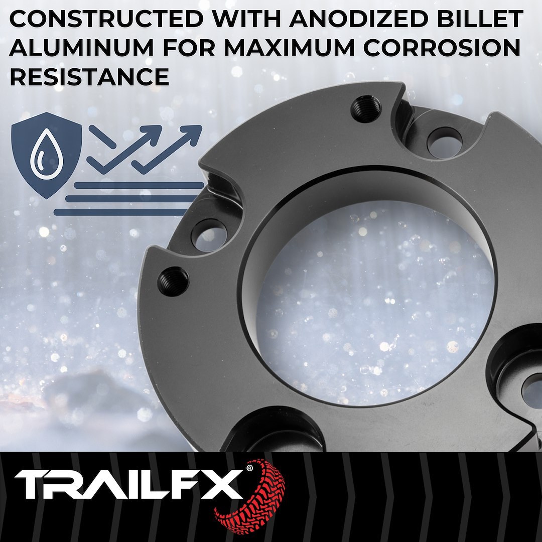 Suspens Pro Leveling Kit Suspension, Tfx Leveling Kits, 1-1/2 Inch Lift, Strut Assembly Spacers, Billet Aluminum – T15LL2
