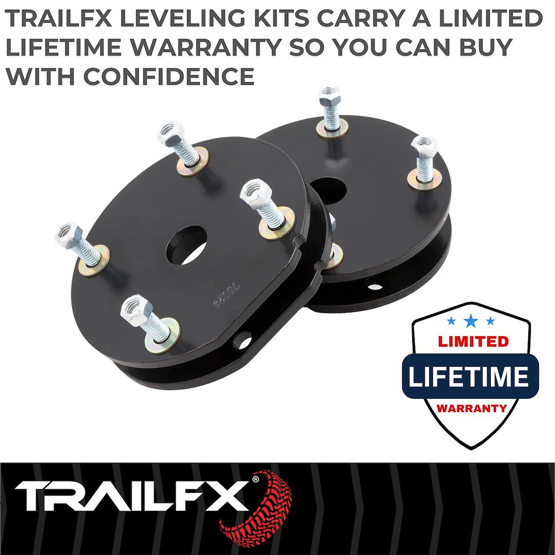 Suspens Pro Leveling Kit Suspension, Tfx Leveling Kits, 2 Inch Lift, Strut Assembly Spacers, Steel, With Spacers/ Installation Hardware – T20LL2