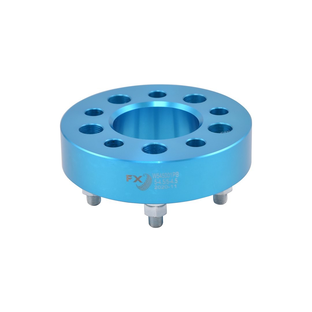TrailFX Wheel Spacer, Fx Wheel Spacer, 5 X 114.3 Millimeter/ 5 X 4.50 Inch Bolt Pattern, 1-1/2 Inch Thickness, 74 Millimeter Hub Size – W545001PB