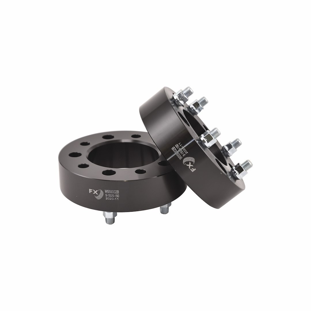 TrailFX Wheel Spacer, Fx Wheel Spacer, 5 X 150 Millimeter/ 5 X 5.90 Inch Bolt Pattern, 2 Inch Thickness, 110 Millimeter Hub Size, Black – W559002B