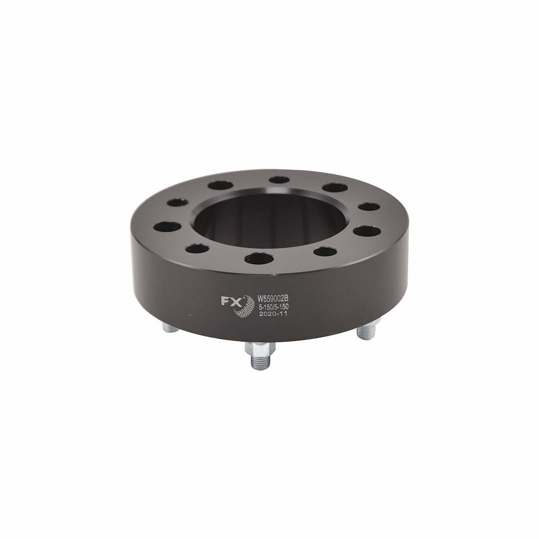TrailFX Wheel Spacer, Fx Wheel Spacer, 5 X 150 Millimeter/ 5 X 5.90 Inch Bolt Pattern, 2 Inch Thickness, 110 Millimeter Hub Size, Black – W559002B