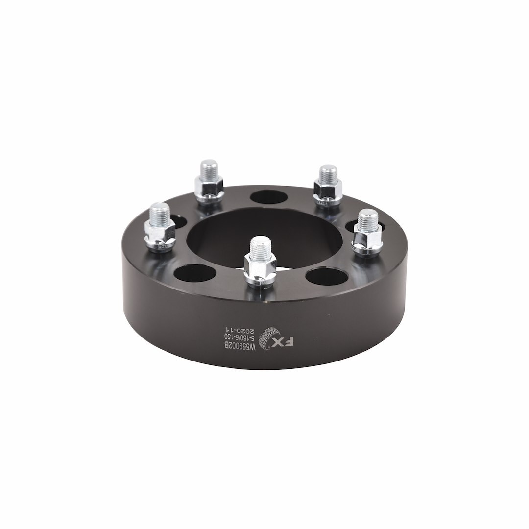 TrailFX Wheel Spacer, Fx Wheel Spacer, 5 X 150 Millimeter/ 5 X 5.90 Inch Bolt Pattern, 2 Inch Thickness, 110 Millimeter Hub Size, Black – W559002B