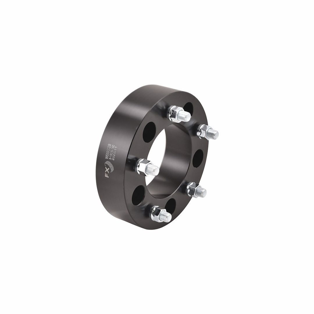TrailFX Wheel Spacer, Fx Wheel Spacer, 5 X 150 Millimeter/ 5 X 5.90 Inch Bolt Pattern, 2 Inch Thickness, 110 Millimeter Hub Size, Black – W559002B