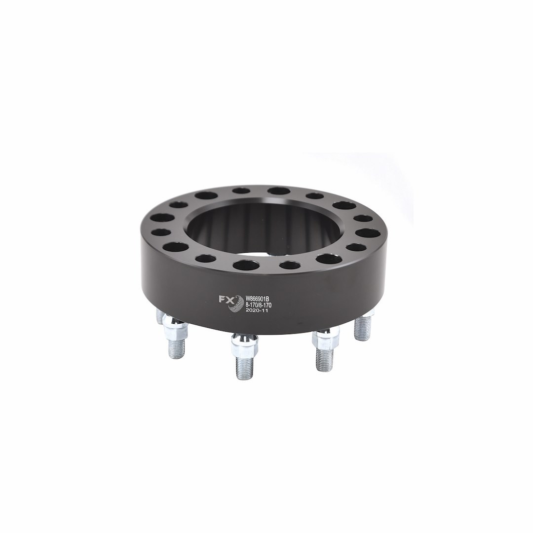 TrailFX Wheel Spacer, Fx Wheel Spacer, 8 X 170 Millimeter/ 8 X 6.69 Inch Bolt Pattern, 2 Inch Thickness, 125 Millimeter Hub Size, Black – W866901N