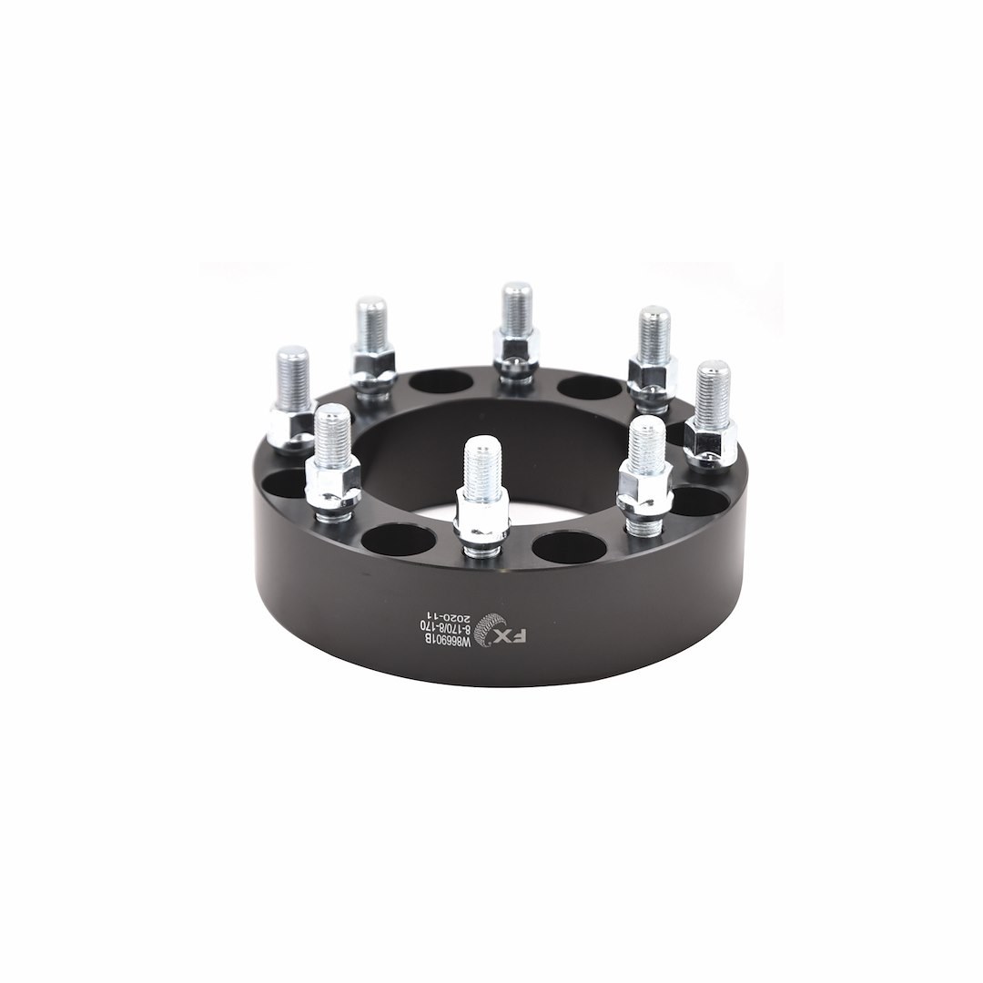 TrailFX Wheel Spacer, Fx Wheel Spacer, 8 X 170 Millimeter/ 8 X 6.69 Inch Bolt Pattern, 2 Inch Thickness, 125 Millimeter Hub Size, Black – W866901N