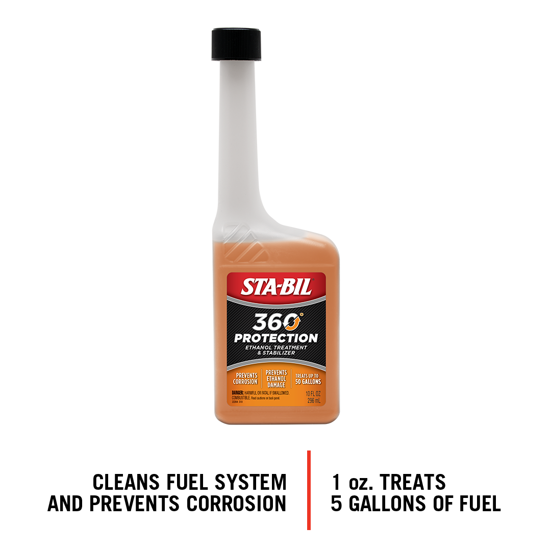 303 Products Ethanol Fuel Treatment, Protects Vehicles and Small Engines from Effects of Ethanol, 10 Ounce, Single Bottle – 22264