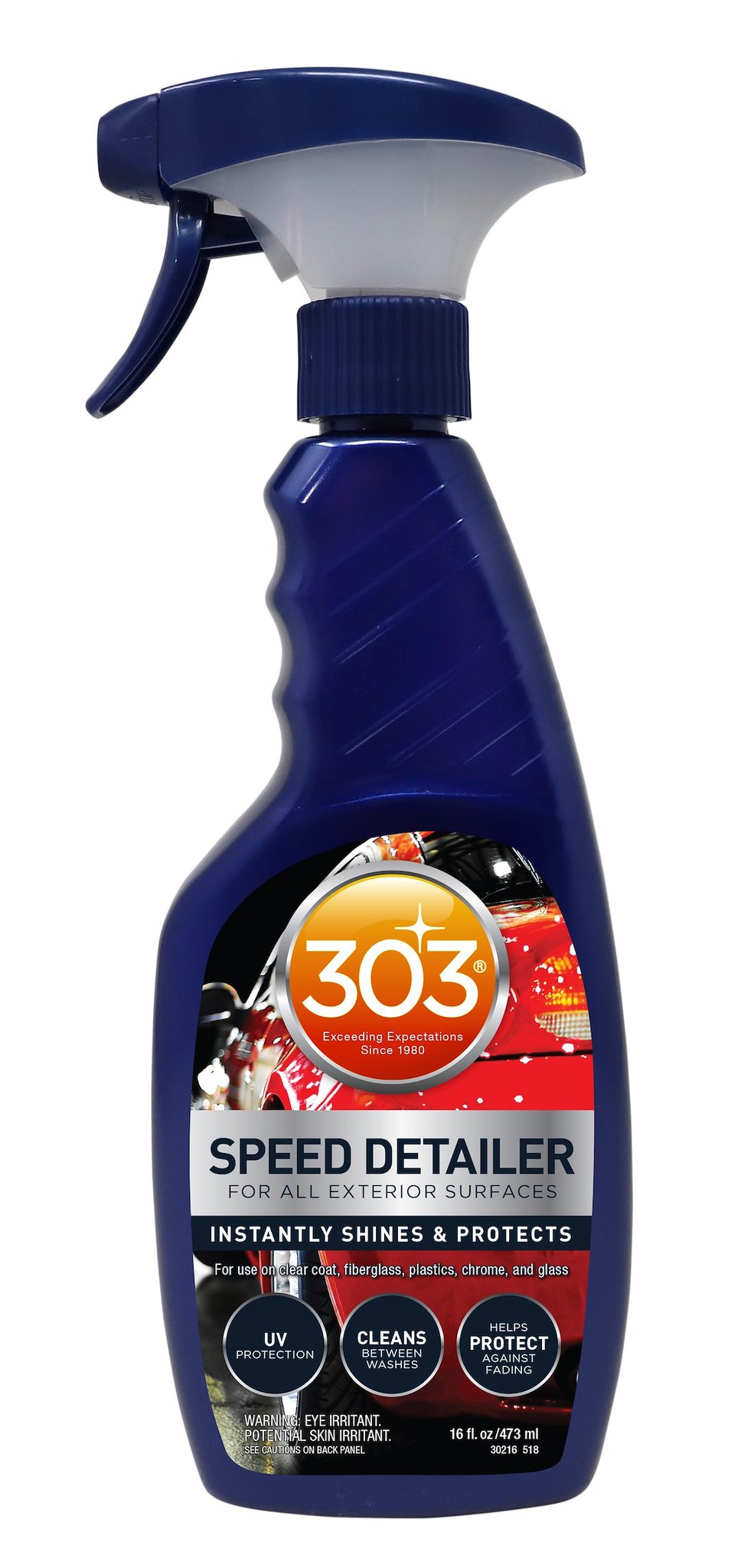 303 Products Detailing Spray, Speed Detailer, Use to Protect All Exterior Surface from Fading, 16 Ounce Spray Bottle, Single – 30216
