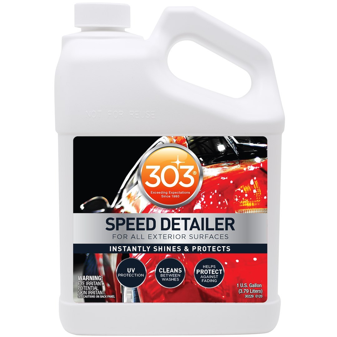303 Products Detailing Spray, Speed Detailer, Use to Clean/ Protect and Produce a High-Gloss Finish on Exterior Surfaces, 1 Gallon Jug, Single – 30229