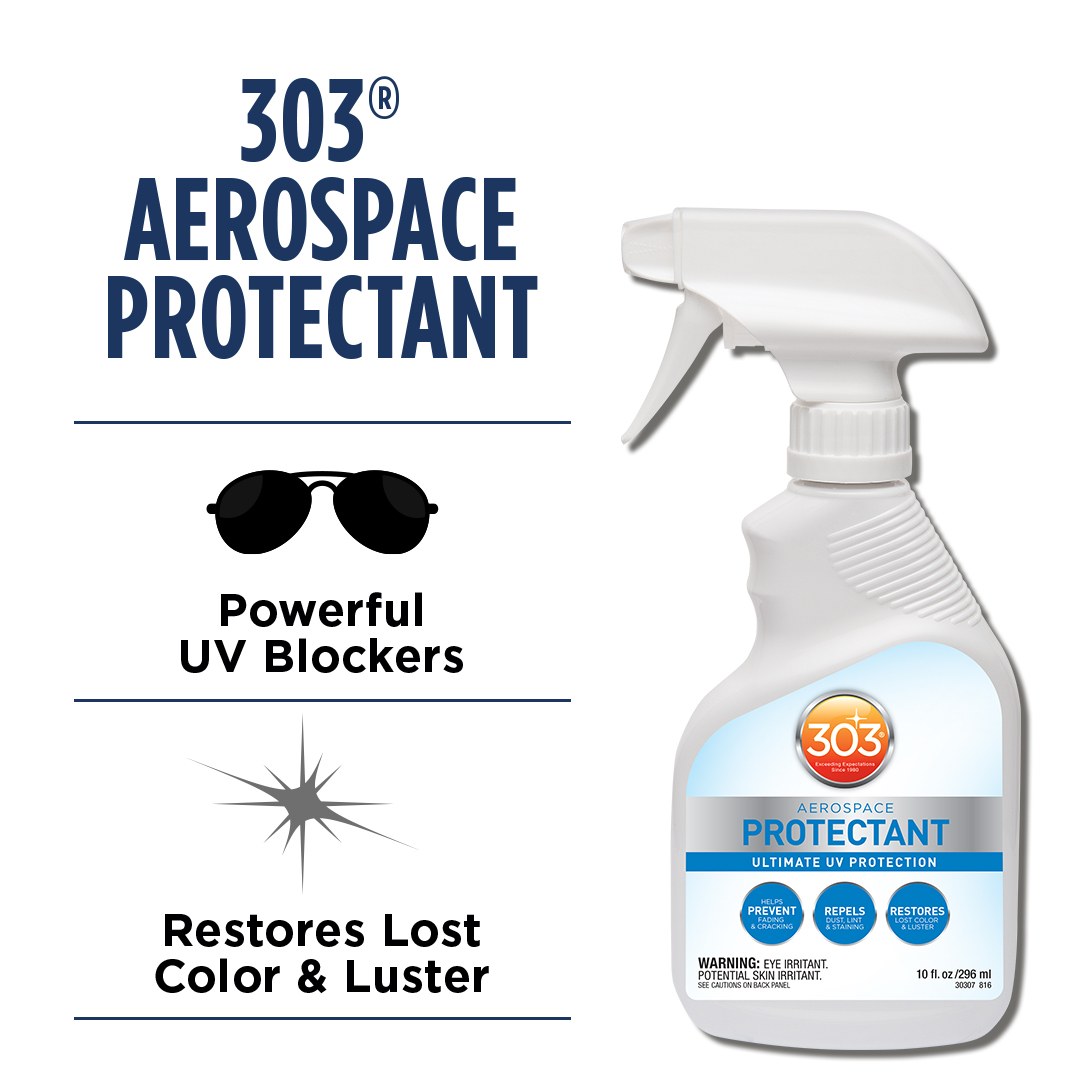 303 Products Vinyl Protectant, Aerospace Protectant ™, 10 Ounce Spray Bottle, Single – 30307