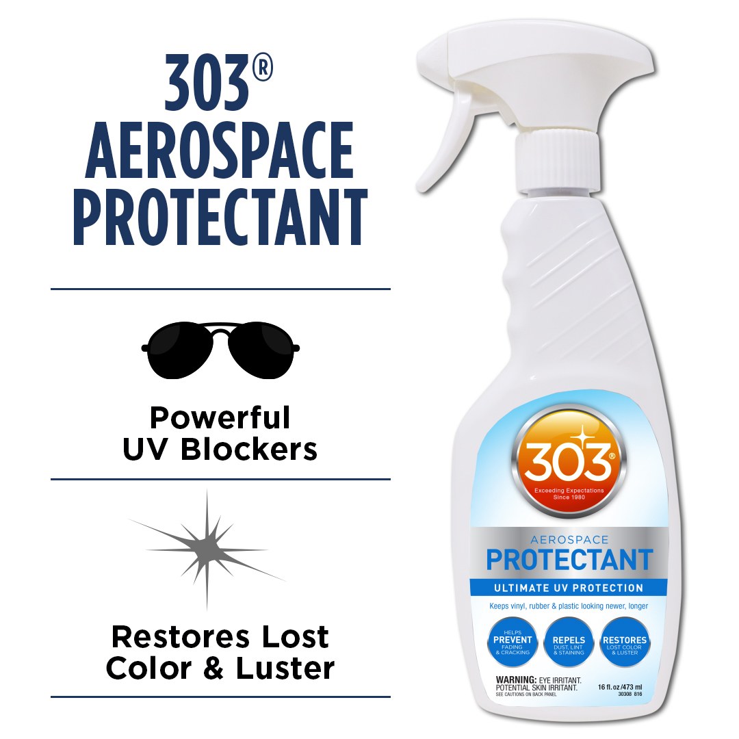 303 Products Vinyl Protectant, Aerospace Protectant ™, 16 Ounce Spray Bottle, Single – 30308