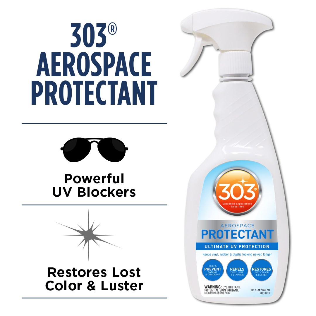 303 Products Vinyl Protectant, Aerospace Protectant ™, 32 Ounce Spray Bottle, Single – 30313
