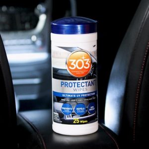 303 Products Cleaning Wipe, Used for Vinyl/ Rubber/ Plastic, Single Canister of 25 Wipes – 30397