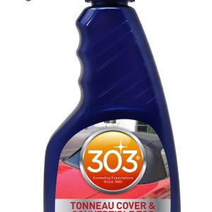 303 Products Vinyl Cleaner, 16 Ounce Spray Bottle, Single, Use to Clean Fabric and Vinyl Convertible Tops/ Tonneau Covers/ Car Bras – 30571