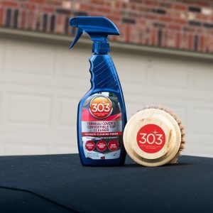 303 Products Vinyl Cleaner, 16 Ounce Spray Bottle, Single, Use to Clean Fabric and Vinyl Convertible Tops/ Tonneau Covers/ Car Bras – 30571