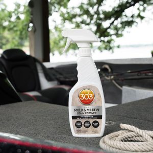 303 Products Mildew Stain Remover, For Removing Mold and Mildew Stains from Vinyl/ Fabrics, 16 Ounce Spray Bottle – 30573
