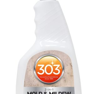 303 Products Mildew Stain Remover, For Removing Mold and Mildew Stains from Vinyl/ Fabrics, 32 Ounce Spray Bottle – 30574