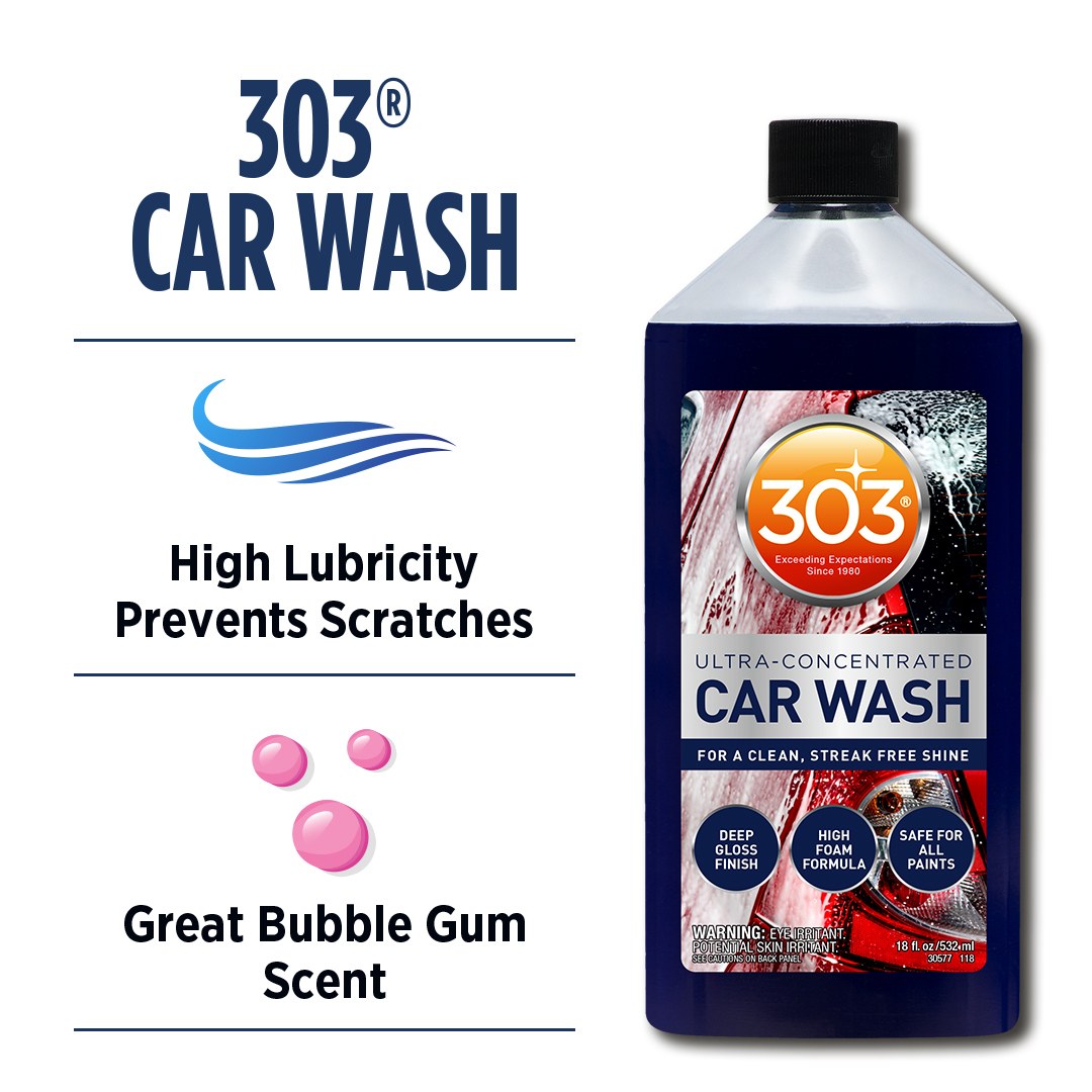 303 Products Car Wash, Liquid, 18 Ounce Bottle, Single – 30580