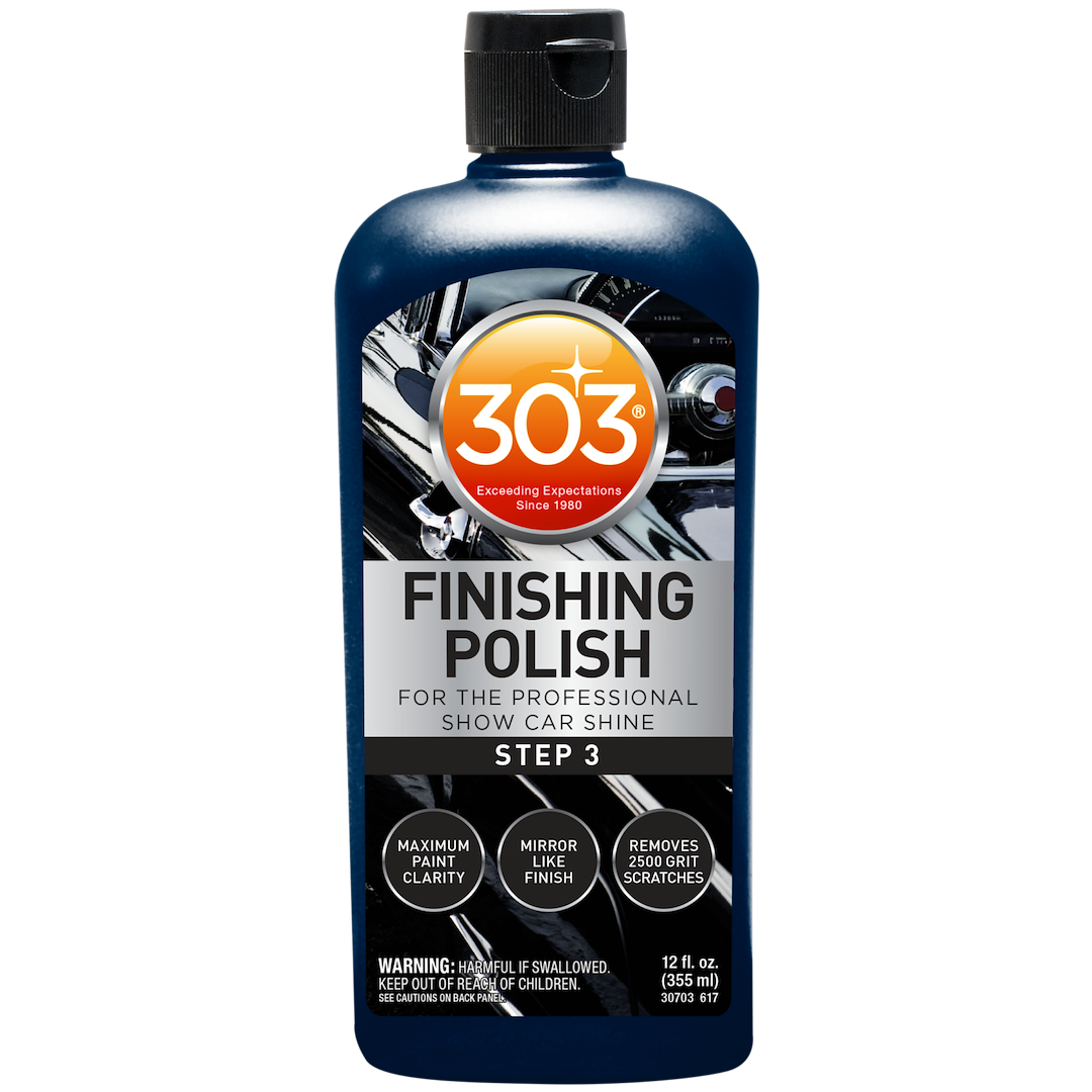 303 Products Polishing Compound, Use to Remove 2500 Grit Scratches/ Light Blemishes/ Da Haze or Rotary Swirls and Restore Mirror Shine Finish – 30703