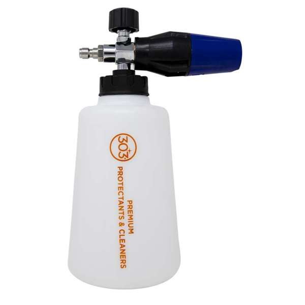 303 Products Car Wash Foam Cannon, Use to Remove Dirt/ Dust/ Contaminants from Surfaces, With 1/4 Inch Stainless Steel Quick Connect Fitting – 39030