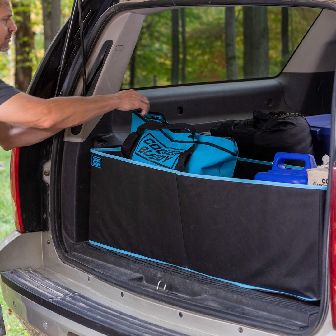 Tonneau Budd Cargo Organizer, Cargo Buddy, Cargo Area of SUV and Truck, Single Compartment, Collapsible, Black, Polyester – CBFS