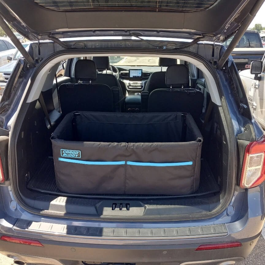Tonneau Budd Cargo Organizer, Cargo Buddy HD, Cargo Area of SUV and Truck, Single Compartment with 2 External Pockets, Black – CBHD