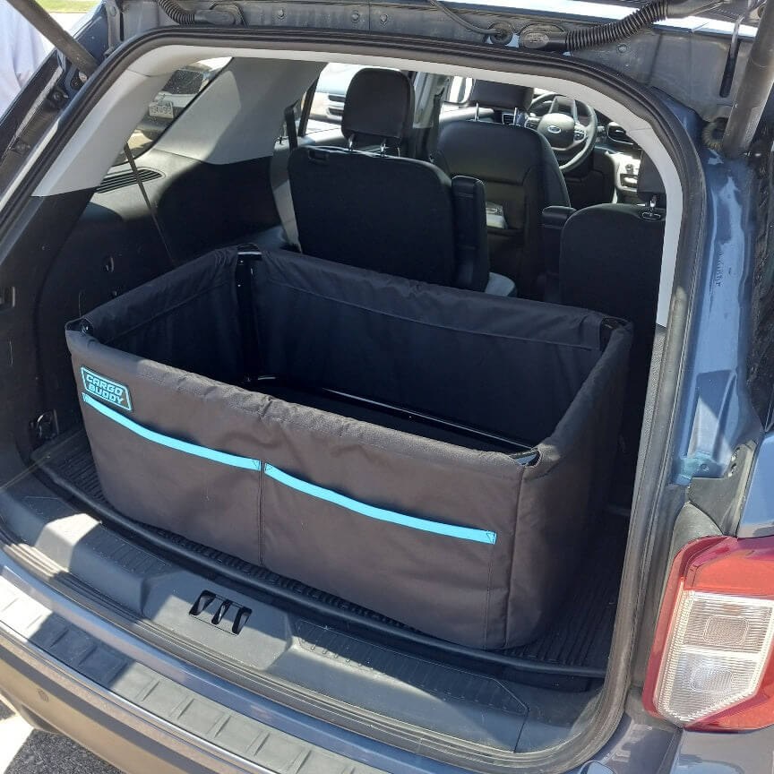 Tonneau Budd Cargo Organizer, Cargo Buddy HD, Cargo Area of SUV and Truck, Single Compartment with 2 External Pockets, Black – CBHD