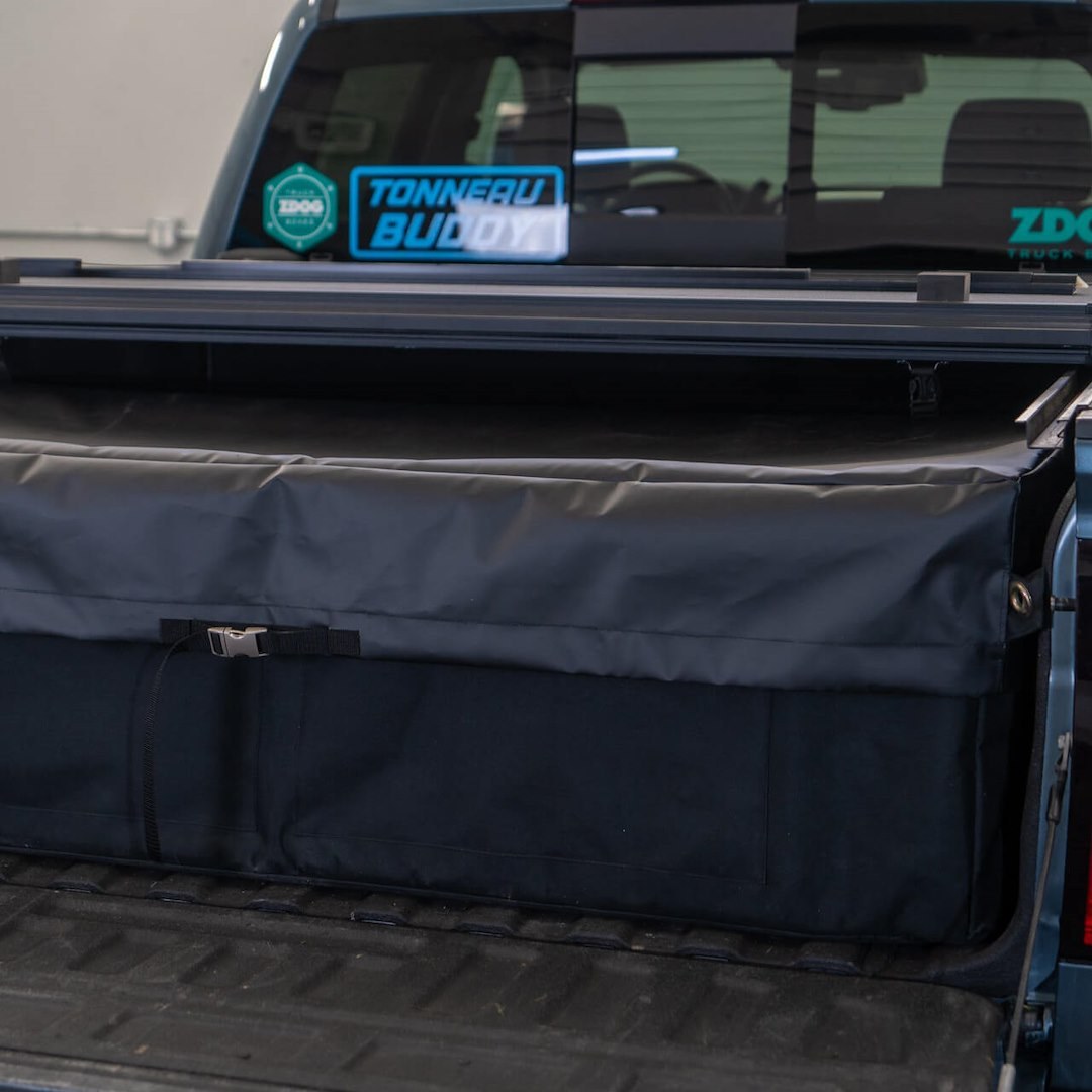Tonneau Budd Cargo Organizer Cover, For Use with Standard Tonneau Buddy Full Size HD and Full Size Cargo Organizer, 58.25 Inch Length, Black – TBFSTC