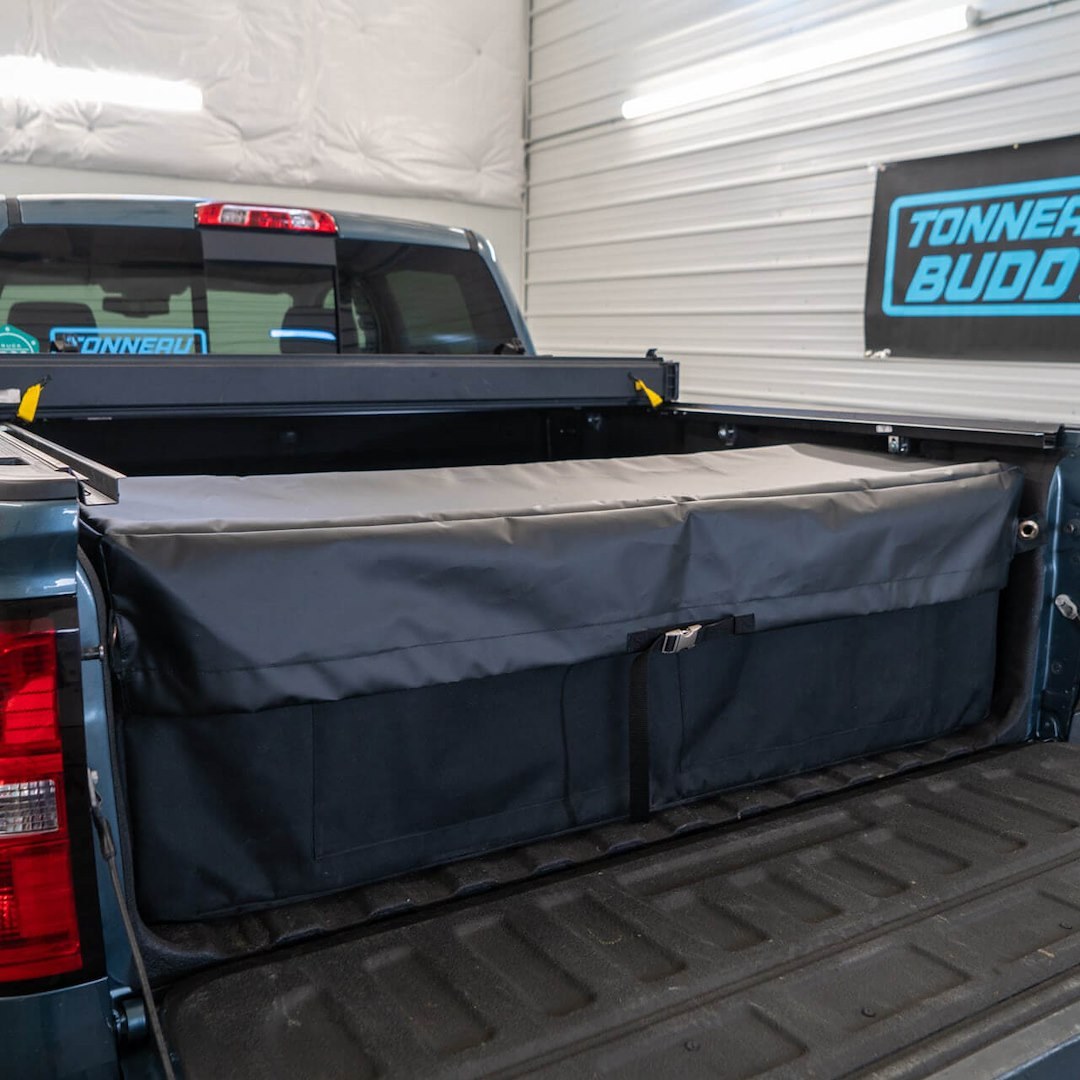 Tonneau Budd Cargo Organizer Cover, For Use with Standard Tonneau Buddy Full Size HD and Full Size Cargo Organizer, 58.25 Inch Length, Black – TBFSTC