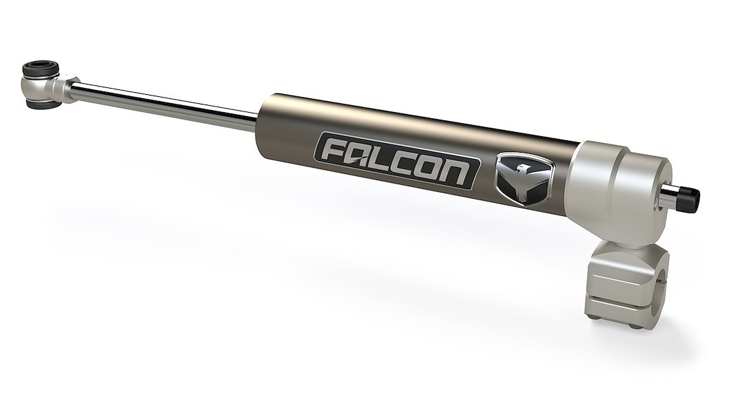 TeraFlex Steering Stabilizer, Falcon 2.1, Single, Without Reservoir, With 1-1/2 Inch Tie Rod Bracket and Hardware – 01-02-21-110-112