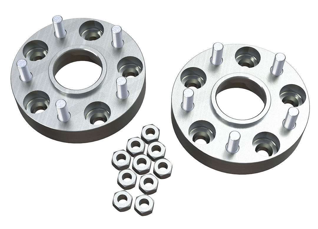 TeraFlex Wheel Adapter, Offset Adapter, 5 X 5 Inch Axle Bolt Circle, 1/2 Inch 20 Thread Size, 1-1/4 Inch Thickness, Aluminum – 1055000