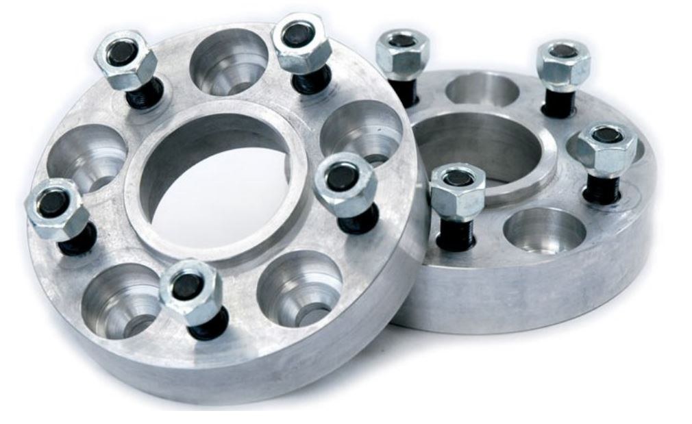 TeraFlex Wheel Adapter, Offset Adapter, 5 X 5 Inch Axle Bolt Circle, 1/2 Inch 20 Thread Size, 1-1/4 Inch Thickness, Aluminum – 1055000