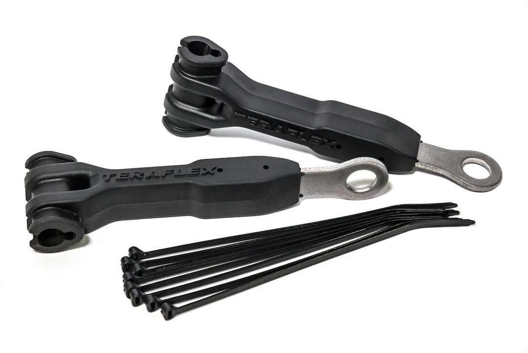 TeraFlex Brake Line Relocation Bracket, 5 Inch Length, With 2 Brackets/ 8 Zip Ties – 1101255