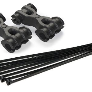 TeraFlex Brake Line Relocation Bracket, For Use with Up to 5 Inch Lift, With 2 Brackets/ 8 Zip Ties – 1101455
