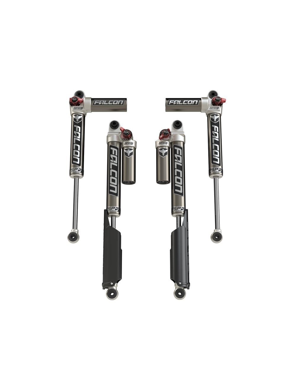 TeraFlex Shock Absorber, Falcon 3.3 Sport, Hydraulic, With External Reservoir, Adjustable Valving, With Rear Roost Guards – 11-02-33-400-000