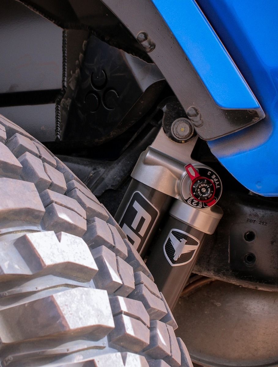 TeraFlex Shock Absorber, Falcon 3.3, Hydraulic, With External Reservoir, Adjustable Valving, Without Shock Boots, Bronze Shock Body – 11-02-33-400-200