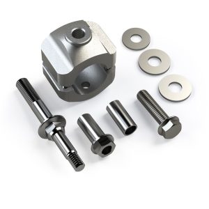TeraFlex Steering Stabilizer Bracket, Single, With Relocation Bracket for Use with 1-5/8 Inch Diameter Tie Rod – 1123160