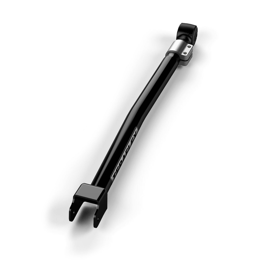 TeraFlex Control Arm, Alpine Flexarm, Tubular, Adjustable from 27-3/8 Inch to 28-7/8 Inch Length, Black, Steel, With Rubber Bushings, Single – 1131521