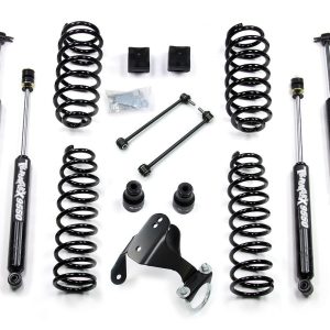 TeraFlex Lift Kit Suspension, 2-1/2 Inch Front Lift, 2-1/2 Inch Rear Lift, With Front and Rear Twin Tube 9550 Shock Absorbers – 1251002