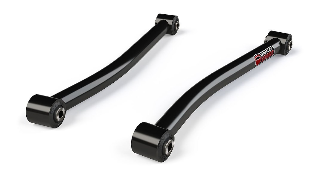 TeraFlex Control Arm, Sport Flexarm, Tubular, Non Adjustable, Black, Steel, With Rubber Bushings, Set of 2 – 1253000