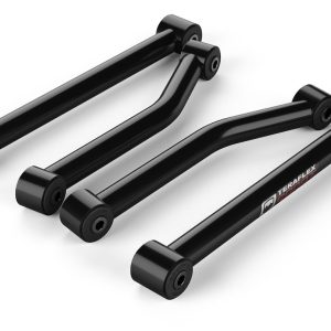 TeraFlex Control Arm, Sport Flexarm, Tubular, Non Adjustable, Black, Steel, With Rubber Bushings, Set of 4 – 1254000