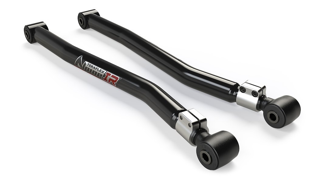 TeraFlex Control Arm, Alpine Ir (independent Rotation), Tubular, Adjustable, Black, Steel, With Rubber Bushings, Set of 2 – 1310500