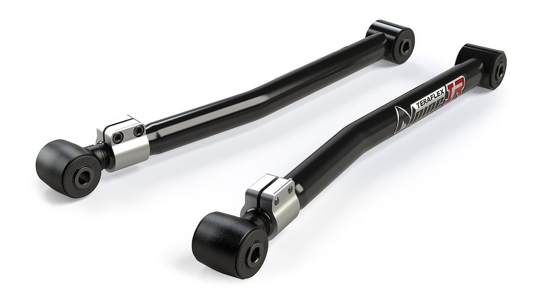 TeraFlex Control Arm, Alpine Ir (independent Rotation), Tubular, Adjustable, Black, Steel, With Rubber Bushings, Set of 4 – 1315004