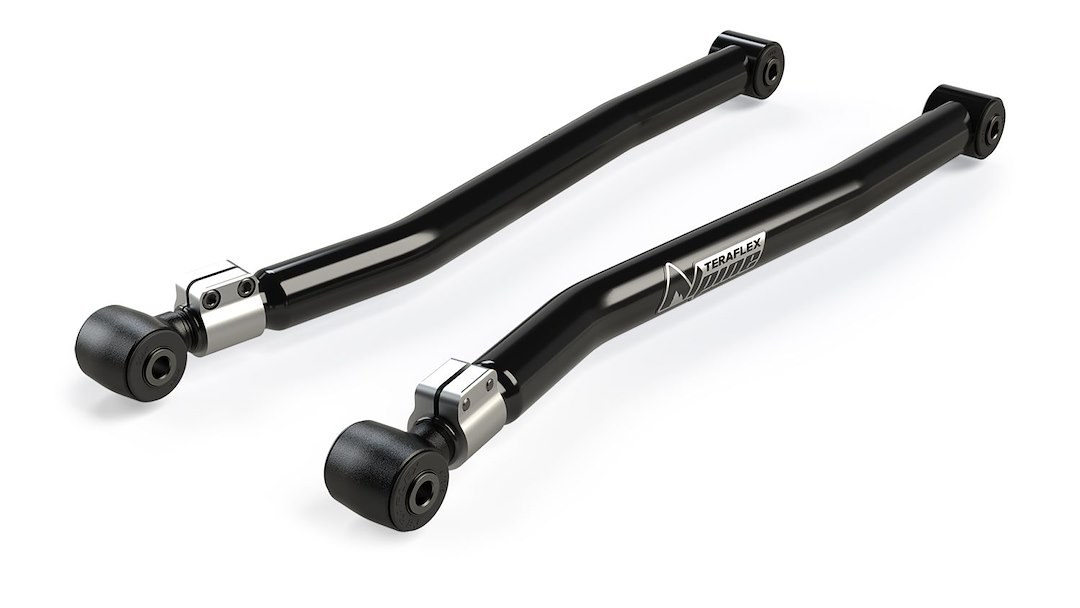 TeraFlex Control Arm, Alpine Flexarm, Tubular, Adjustable, Black, Steel, With Rubber Bushings, Set of 2 – 1316500